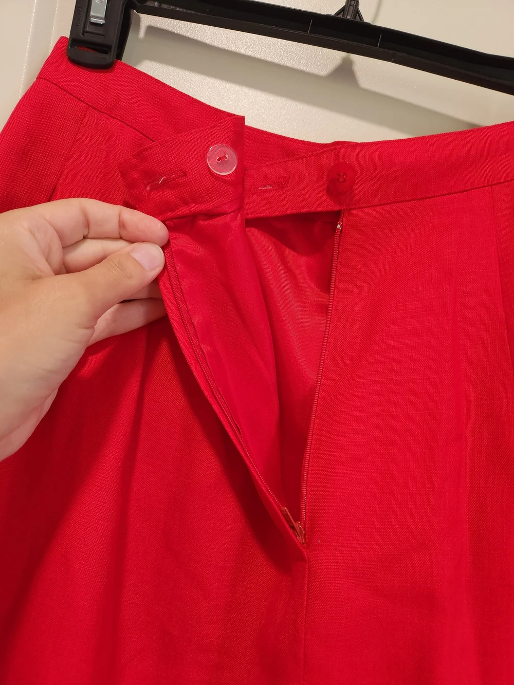 Vintage Skirt NWT 80/90s Talbots Red Midi Pencil SZ 10/ Modern 26
